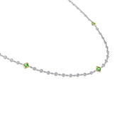 Diamond and Tsavorites By The Yard Necklace β¨π